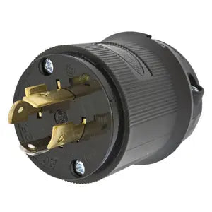 HUBBELL HBL2411BK Plug, 20A, 125/250V, L14, 20P, Black