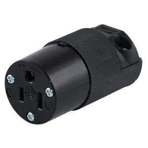 Hubbell HBL5269CM2 15A 125V 5-15R EDISON CONNECTOR ALL BLACK BOX OF 10