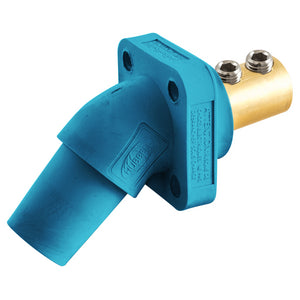 HUBBELL Heavy Duty FEMALE,(ANGLED) Panel Mount Receptacle, 300/400A 600V AC/DC, Series 16, Set Screw