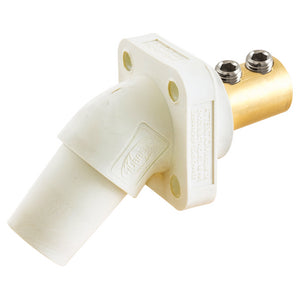 HUBBELL Heavy Duty FEMALE,(ANGLED) Panel Mount Receptacle, 300/400A 600V AC/DC, Series 16, Set Screw