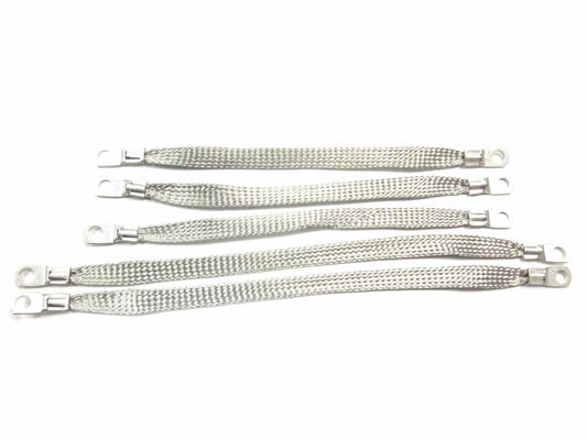 UNIVERSAL ENGINE GROUND STRAP 5 PC TRUCK/CAR SET U.S.A MADE (3-10") (2-13")